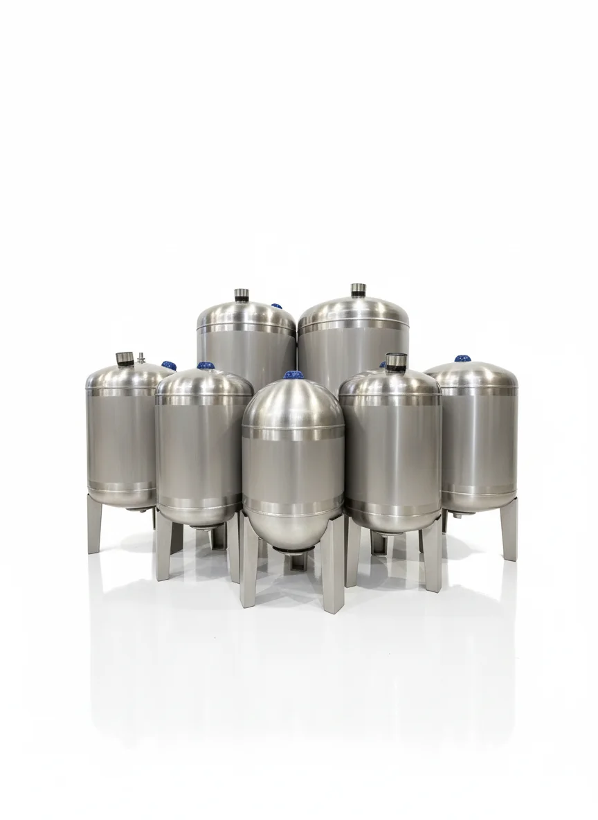 Gama de reservatórios de pressão com membrana JOVAL