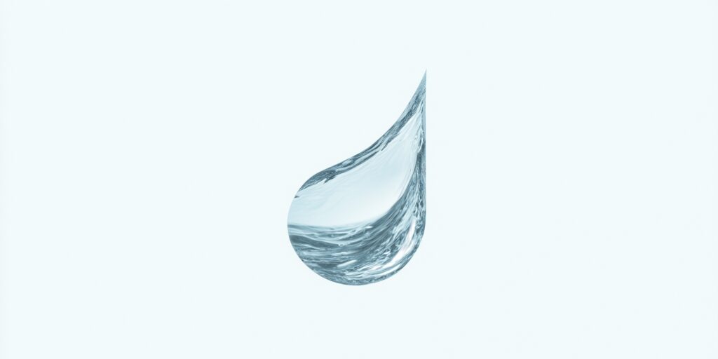 Stylised water drop - visual icon used in JOVAL's FAQ section on pumping solutions